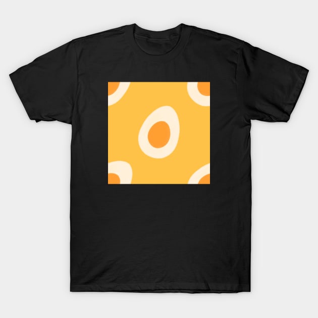 Yellow Egg Pattern T-Shirt by knitetgantt